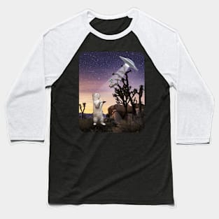 Cat vs Aliens Baseball T-Shirt